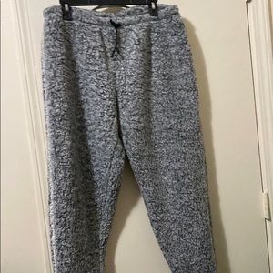 Fluffy pajama pants